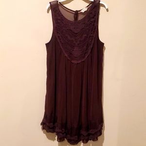 ❤ALTAR'D STATE DOUBLE LAYER LACE TANK DRESS, M